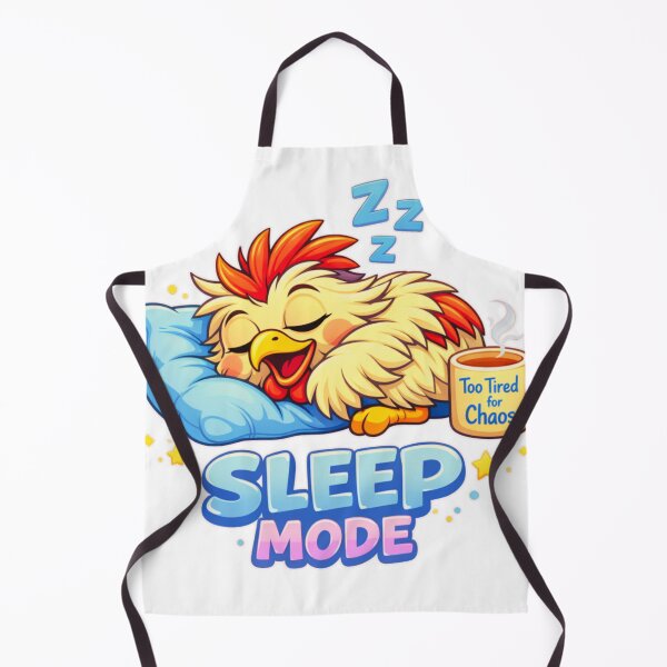 Item preview, Chicken Chaos – Sleep Mode Funny Lazy Chicken T‑Shirt designed and sold by MerchlyMike.