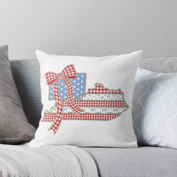 Item preview, Cute Patriotic Kentucky Map with Red Gingham Bow designed and sold by Paper Drip.