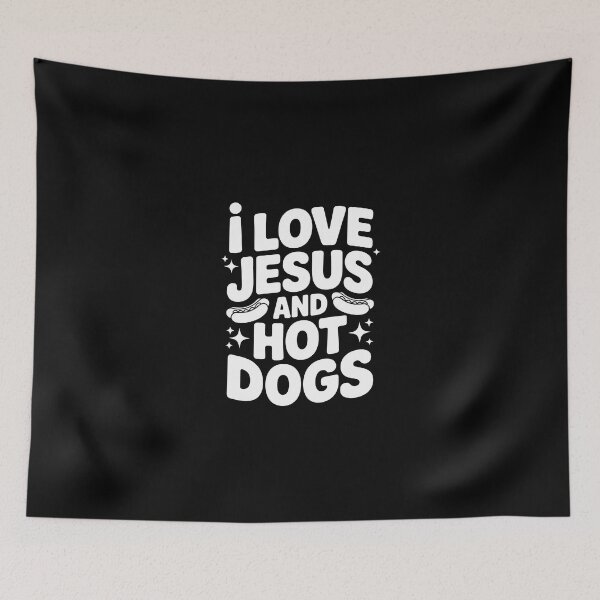 Artikelvorschau, Ich liebe Jesus und Hotdogs. entworfen und verkauft von jkrphoto.