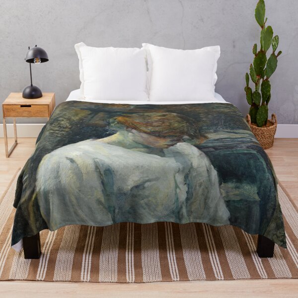 Item preview, La Rousse in a White Blouse by Henri de Toulouse-Lautrec | Intimate Post-Impressionist Portrait Print designed and sold by artofuniverse.