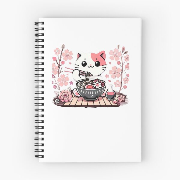 Item preview, Blushing Cat Noodle Bowl designed and sold by SiarheiYur.