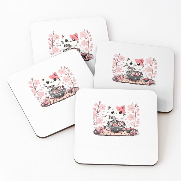 Item preview, Blushing Cat Noodle Bowl designed and sold by SiarheiYur.