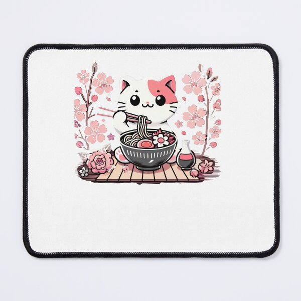 Item preview, Blushing Cat Noodle Bowl designed and sold by SiarheiYur.