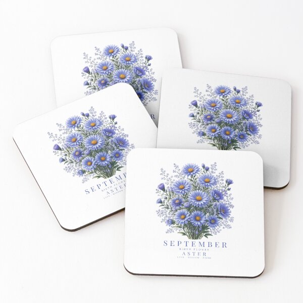 Item preview, September Birth Flower Aster T-Shirt | Born to Bloom Birth Month Flower September Aster Shirt September Birthday Gift Aster Flower Tee designed and sold by Panom Suavichien.