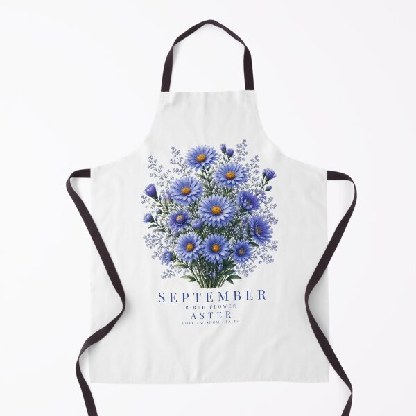 Aperçu de l'œuvre T-shirt Aster, fleur de naissance de septembre | T-shirt Aster du mois de naissance de septembre | Cadeau d'anniversaire pour septembre créée et vendue par Panom Suavichien.