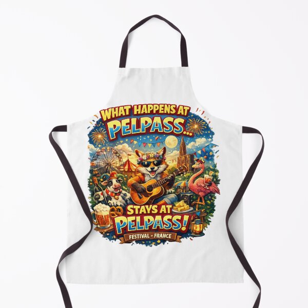 Item preview, What Happens at Pelpass Stays at Pelpass! Funny Festival France T-Shirt – Fox Guitar Party Art Design designed and sold by Sushikidsntod.