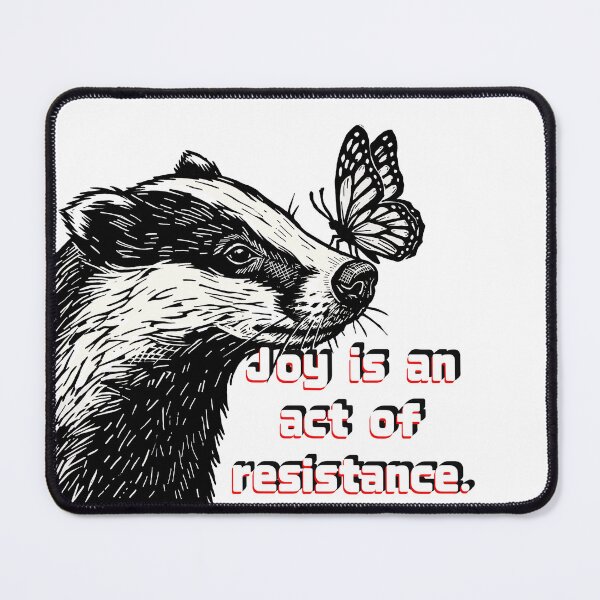 Item preview, Badger and Butterfly in an act of resistance designed and sold by The Curious Cow.