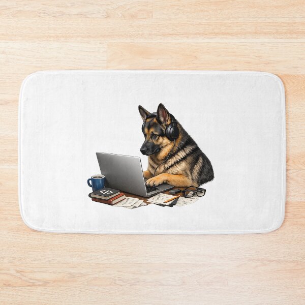 Artikelvorschau, Coding Dog – Realistischer Deutscher Schäferhund entworfen und verkauft von YamiSociety.