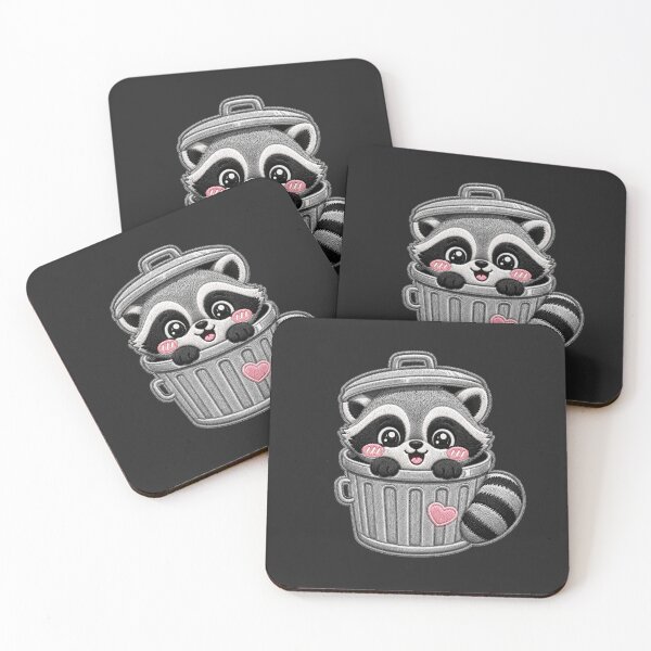 Item preview, Kawaii Baby Raccoon Embroidery Patch Cute Chibi Animal designed and sold by ColorSplash123.