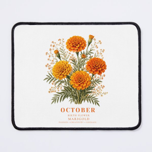 Item preview, October Birth Flower Marigold T-Shirt | Born to Bloom Birth Month Flower October Marigold Shirt October Birthday Gift Marigold Flower Tee designed and sold by Panom Suavichien.