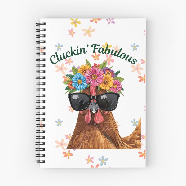 Item preview, A Chicken Wearing a Garland of Flowers designed and sold by Soulstar Designs.