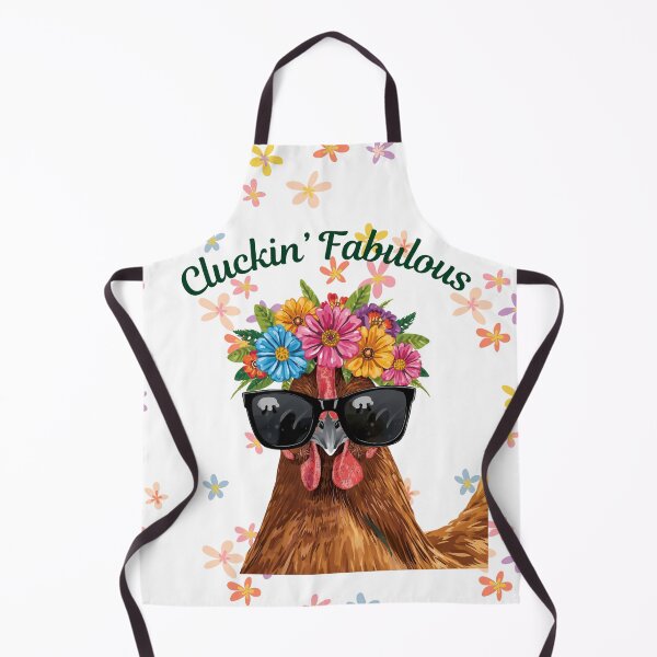 Item preview, A Chicken Wearing a Garland of Flowers designed and sold by Soulstar Designs.