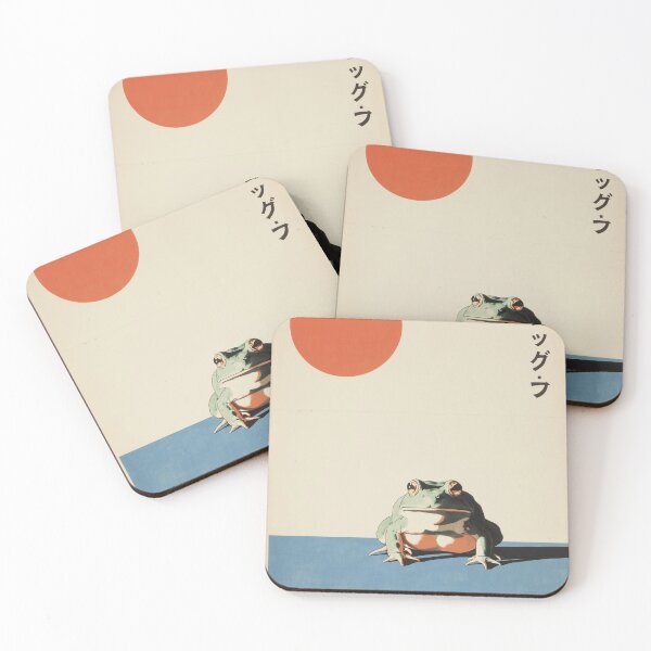 Item preview, Japandi Frog  - Minimalist Japanese Zen Wall Art  designed and sold by KJNihonDesigner.