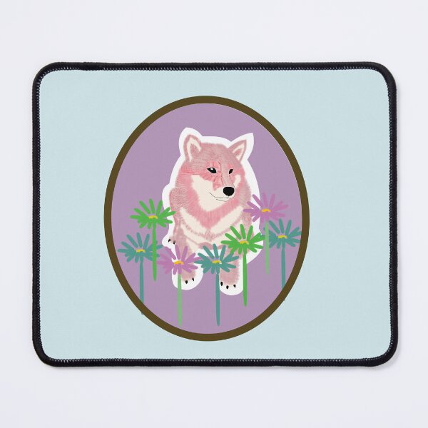Item preview, Pink Shiba Inu in a frame - pink designed and sold by ShibaCruise-On.