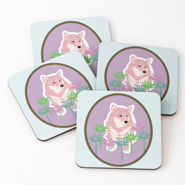Item preview, Pink Shiba Inu in a frame - pink designed and sold by ShibaCruise-On.