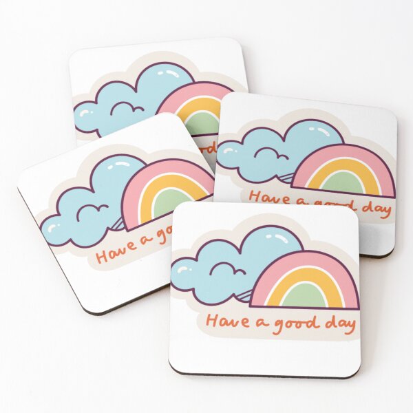 Item preview, Cute Pastel Rainbow Have A Good Day Doodle designed and sold by simranart111.