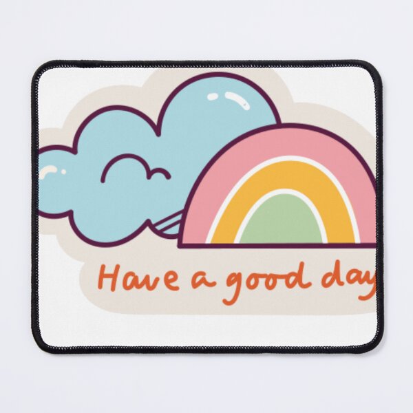 Item preview, Cute Pastel Rainbow Have A Good Day Doodle designed and sold by simranart111.