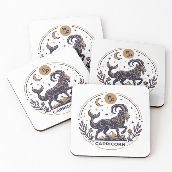 Item preview, Retro Capricorn Zodiac Sea Goat Celestial Mystic designed and sold by Wittylayer.