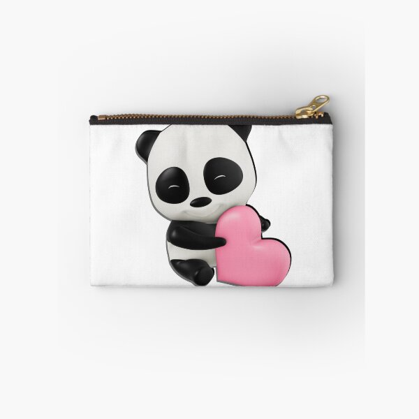 Item preview, Adorable 3D Panda Holding Pink Heart designed and sold by simranart111.
