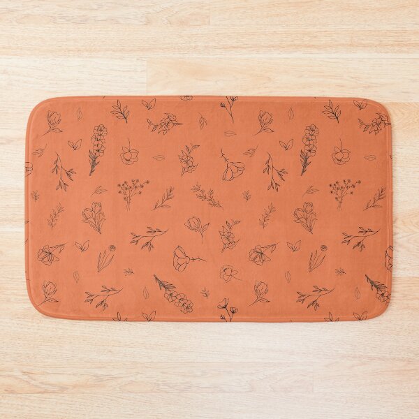 Item preview, Sketched Wildflowers on Orange designed and sold by KSimpson838.