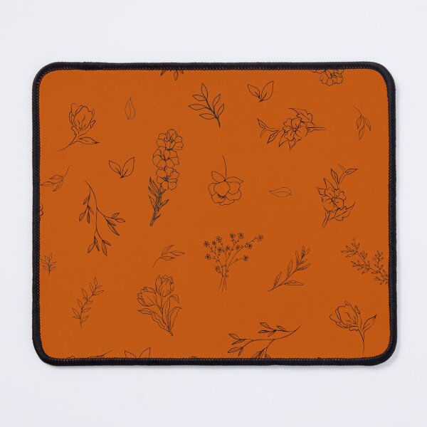 Item preview, Sketched Wildflowers on Dark Orange designed and sold by KSimpson838.