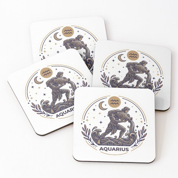 Item preview, Mystical Aquarius Zodiac Water Bearer Air Sign designed and sold by Wittylayer.