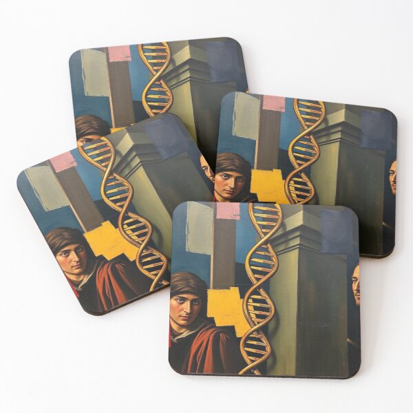 Item preview, DNA Chain and Human Faces in Cubist Art designed and sold by RAISC.