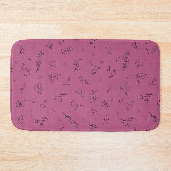 Item preview, Sketched Wildflowers on Pink designed and sold by KSimpson838.