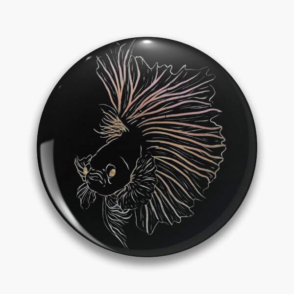 Item preview, Minimalist Betta Fish Line Art - Elegant Siamese Fighting Fish Sketch designed and sold by haitrieuic96.