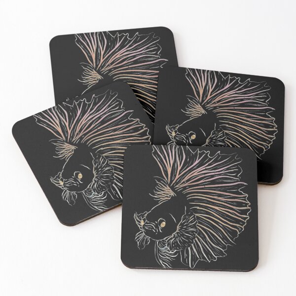 Item preview, Minimalist Betta Fish Line Art - Elegant Siamese Fighting Fish Sketch designed and sold by haitrieuic96.