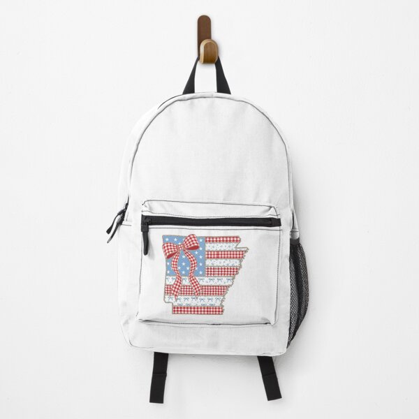 Item preview, Cute Patriotic Arkansas Map with Red Gingham Bow designed and sold by Paper Drip.
