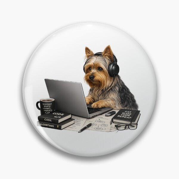 Artikelvorschau, Programmierender Australian Silky Terrier – Realistischer Programmiererhund entworfen und verkauft von YamiSociety.