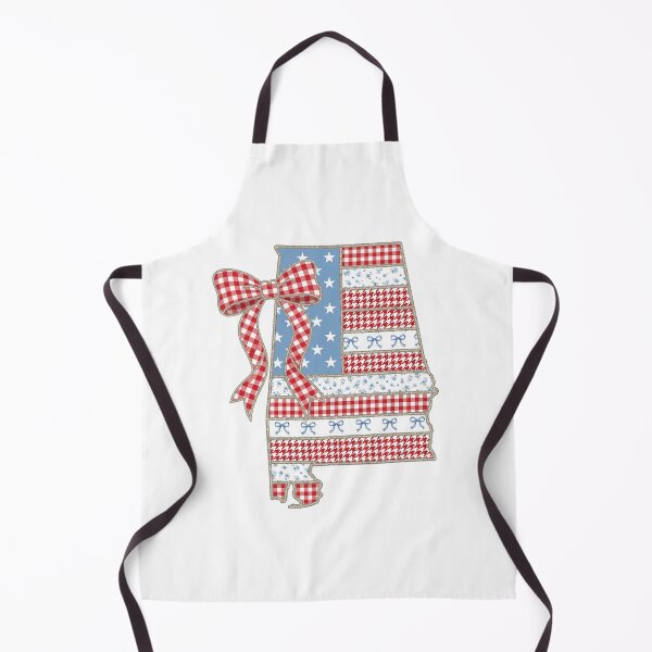 Item preview, Cute Patriotic Alabama Map with Red Gingham Bow designed and sold by Paper Drip.