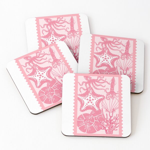 Item preview, Sea Life - Pink Stamp designed and sold by jennydowneast.