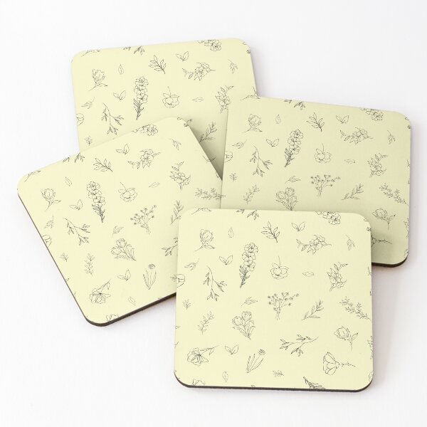 Item preview, Sketched Wildflowers on Light Yellow designed and sold by KSimpson838.