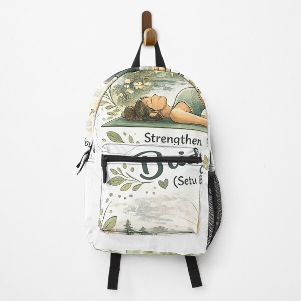Item preview, Bridge Pose (Setu Bandhasana) – Strengthen & Restore Yoga Sticker designed and sold by Trigart-art.