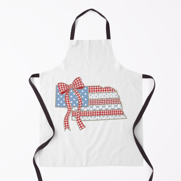 Item preview, Cute Patriotic Nebraska Map with Red Gingham Bow designed and sold by Paper Drip.