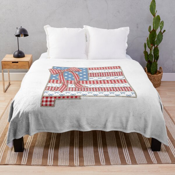 Item preview, Cute Patriotic New Mexico Map with Red Gingham Bow designed and sold by Paper Drip.