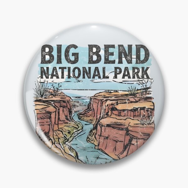 Item preview, Big Bend Park Texas Canyon Landscape Retro Rio Grande designed and sold by HowToCanadian.