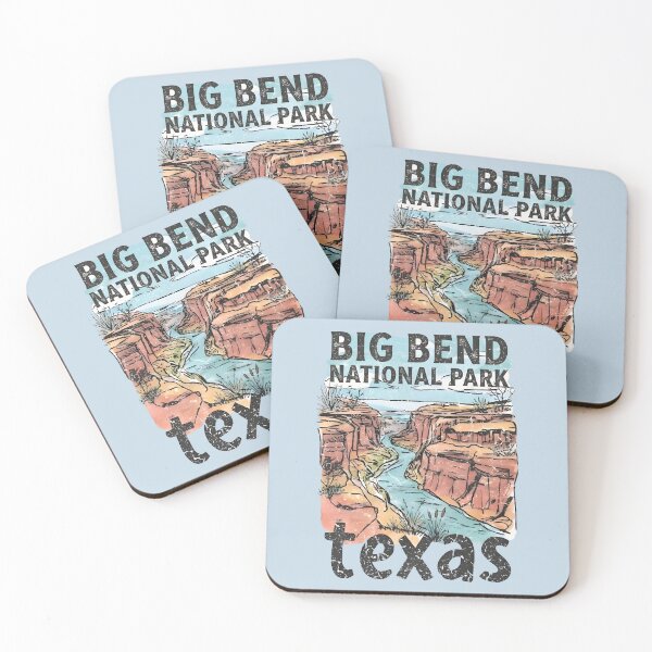 Item preview, Big Bend Park Texas Canyon Landscape Retro Rio Grande designed and sold by HowToCanadian.