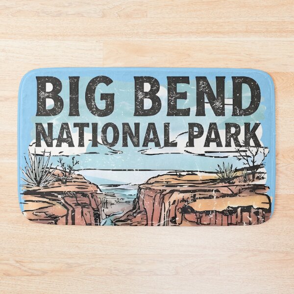 Item preview, Big Bend Park Texas Canyon Landscape Retro Rio Grande designed and sold by HowToCanadian.