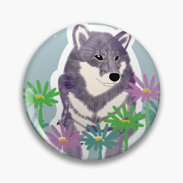 Item preview, Purple Shiba Inu in a frame - blue designed and sold by ShibaCruise-On.