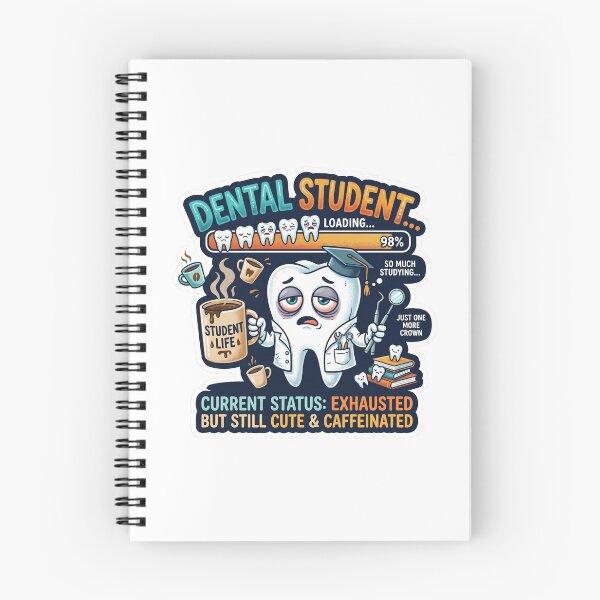Item preview, Dental Student Exhausted But Caffeinated Sticker designed and sold by DrRanda.