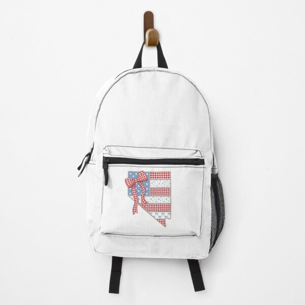 Item preview, Cute Patriotic Nevada Map with Red Gingham Bow designed and sold by Paper Drip.