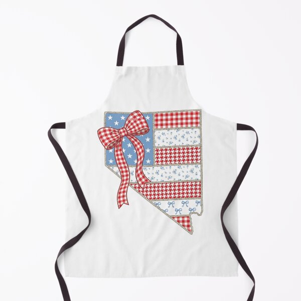 Item preview, Cute Patriotic Nevada Map with Red Gingham Bow designed and sold by Paper Drip.