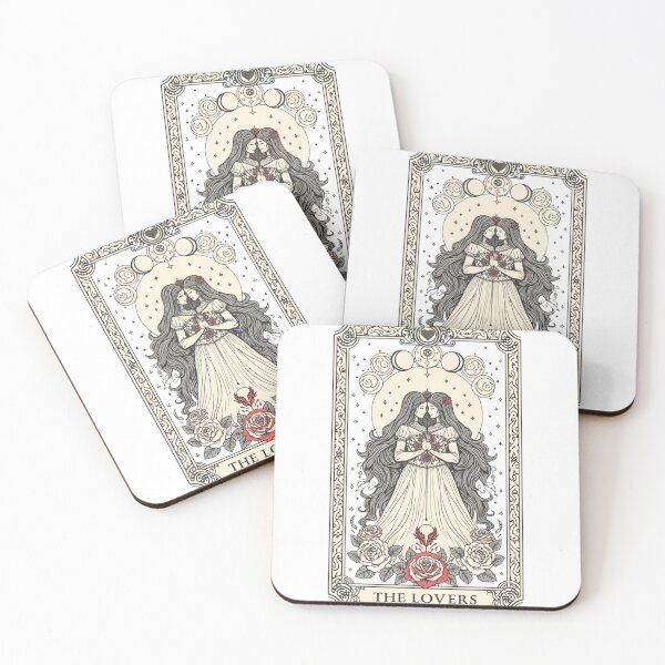 Item preview, The Lovers Tarot Card Gothic Witchy designed and sold by By37.