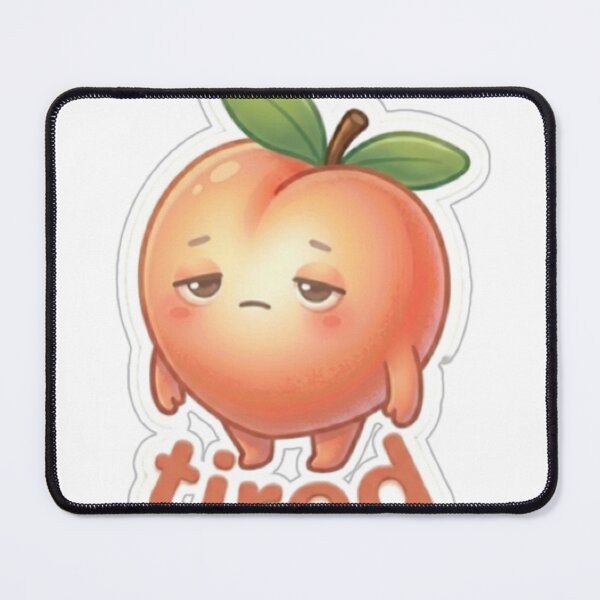 Item preview, Mood Core Peach Pack — Soft Daily Emotion Stickers (tired) designed and sold by Dakochaaan.