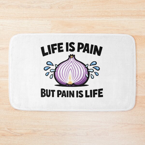 Item preview, Life Is Pain Onion Quote designed and sold by Byte-shirt.