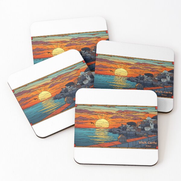 Item preview, Corfu Greece Travel Art designed and sold by AmazingWorld91.