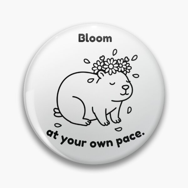 Item preview, Bloom Capybara – Simple Minimalist Animal Design designed and sold by PAPIRO SIGLO XXI.